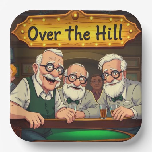 Der Hill Club Pappteller (Vorderseite)
