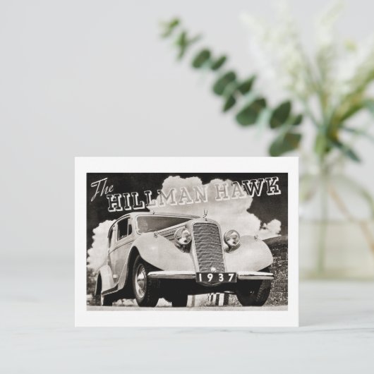 Der Hillman Hawk 1937 Postkarte (Stehend Vorderseite)