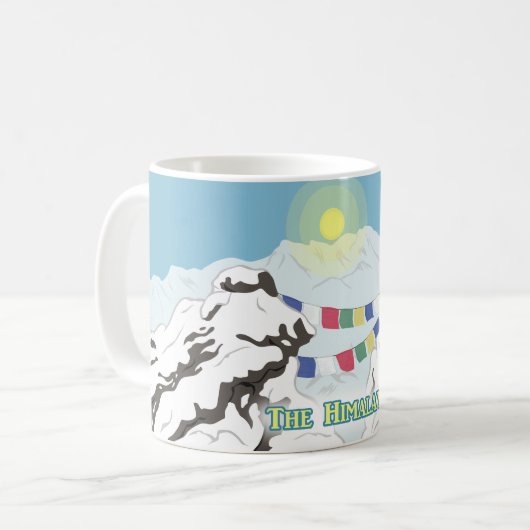 Der Himalaya Kaffeetasse (Vorderseite Links)