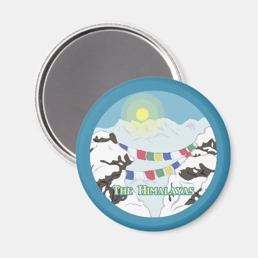 Der Himalaya Magnet (Vorderseite/Rückseite)