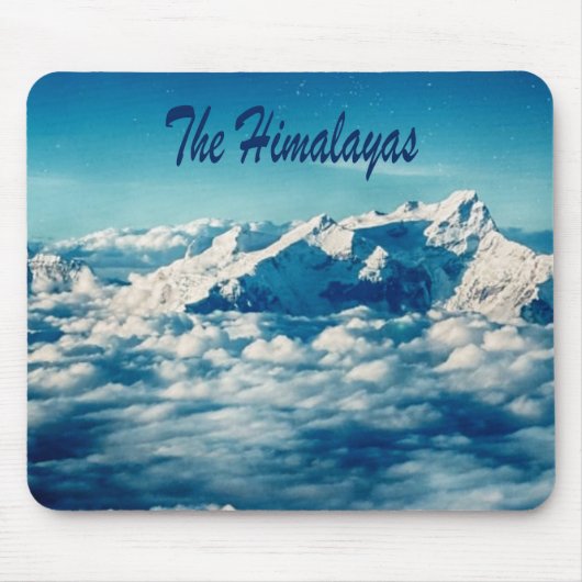 Der Himalaya mit Text Mousepad (Vorne)