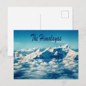 Der Himalaya mit Text Postkarte (Vorne/Hinten)
