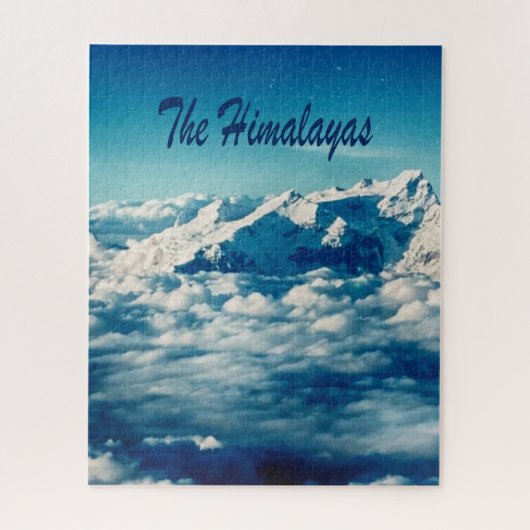 Der Himalaya mit Text Puzzle (Vertikal)