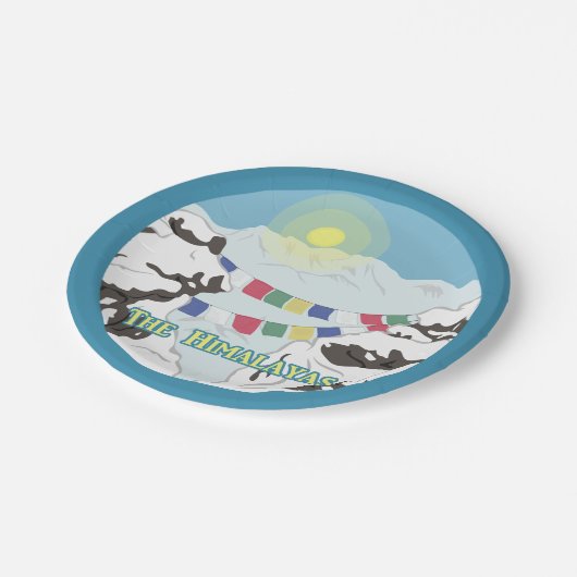 Der Himalaya Pappteller (Schrägansicht)