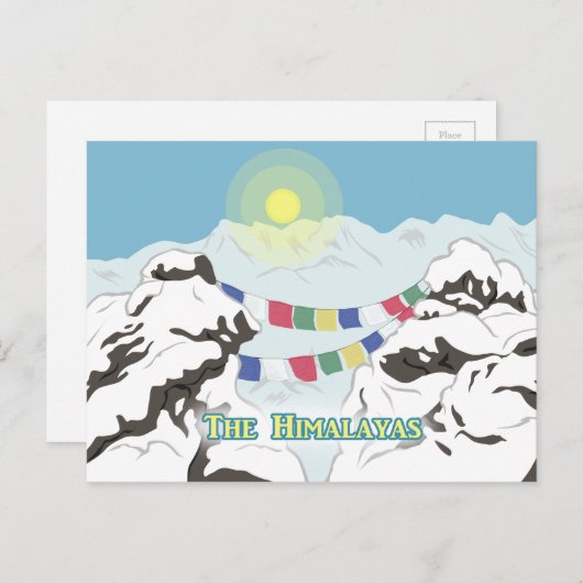 Der Himalaya Postkarte (Vorne/Hinten)