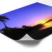 Der Himmel an der Küste Poster (Ecke)