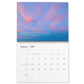 Der Himmel auf dem Erdkalender mit Schriften Kalender (Feb 2027)
