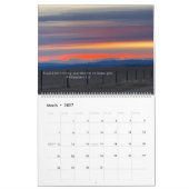 Der Himmel auf dem Erdkalender mit Schriften Kalender (Mär 2027)