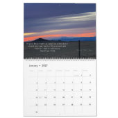 Der Himmel auf dem Erdkalender mit Schriften Kalender (Jan 2027)