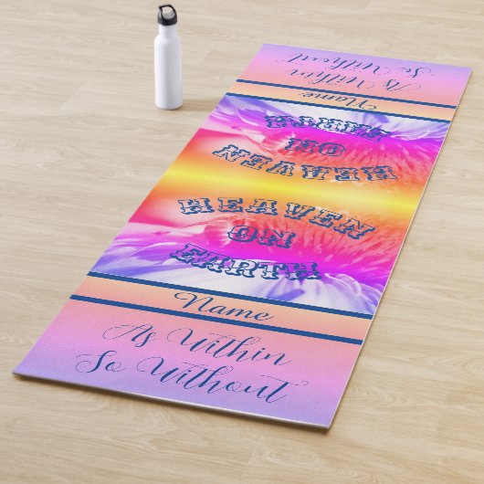 Der Himmel auf der Erde Honey ist inspirierend Yogamatte (Beispiel)