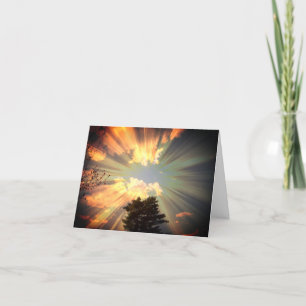 Der Himmel bekam eine schöne Engelkarte für das Be Feiertagskarte