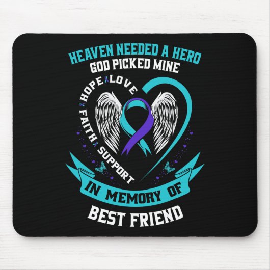 Der Himmel brauchte einen Helden Gott, der meine b Mousepad (Vorne)