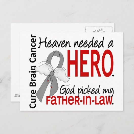 Der Himmel brauchte einen Helden-Hirn-Krebs-Vater  Postkarte (Vorne/Hinten)