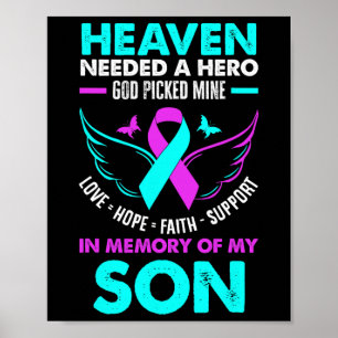 Der Himmel brauchte Helden Gott Pickte mein Sohn S Poster