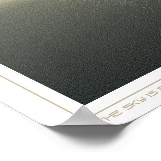 der Himmel bricht Poster (Ecke)