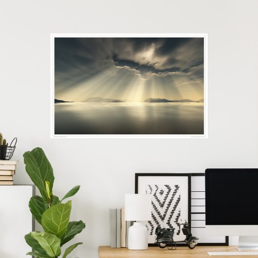 der Himmel bricht Poster (Heimbüro)