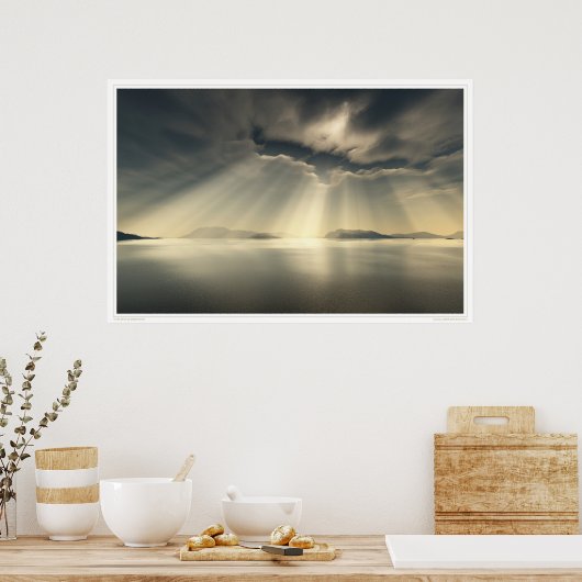 der Himmel bricht Poster (Küche)