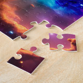 Der Himmel des kosmisch blauen lila und rosa magis Puzzle (Seite)