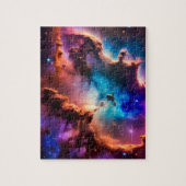 Der Himmel des kosmisch blauen lila und rosa magis Puzzle (Vertikal)