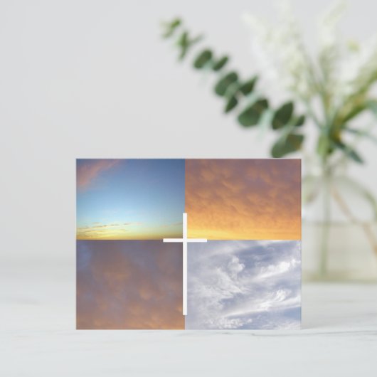 Der Himmel erinnert uns Postkarte (Stehend Vorderseite)