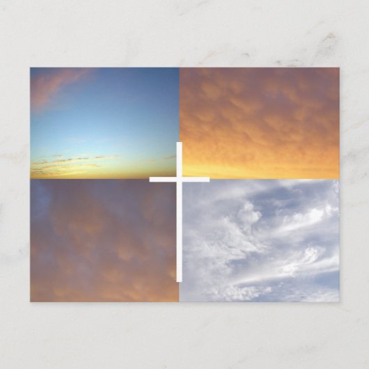 Der Himmel erinnert uns Postkarte (Vorderseite)