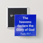 Der Himmel erklärt Christlich Button (Vorne & Hinten)