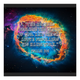 Der Himmel erklärt Ps. 19:1 Poster