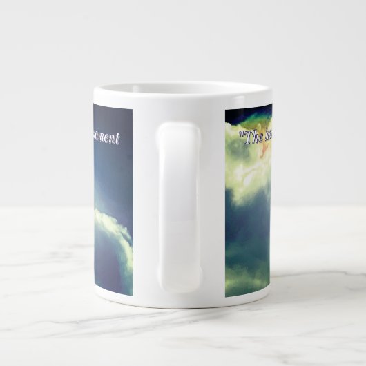 Der Himmel erklärt Psalm 19:1 Jumbo-Tasse (Rückseite)