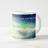 Der Himmel erklärt Psalm 19:1 Jumbo-Tasse (Vorderseite Rechts)