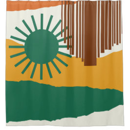 Der Himmel fällt 2 Duschvorhang