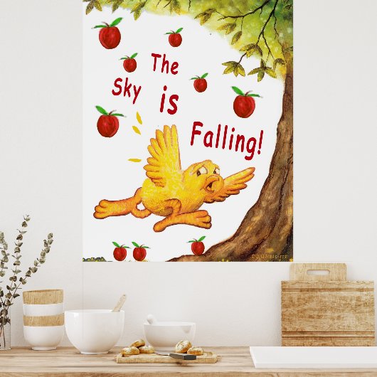 Der Himmel fällt Poster (Küche)