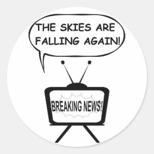 Der Himmel fällt wieder Runder Aufkleber