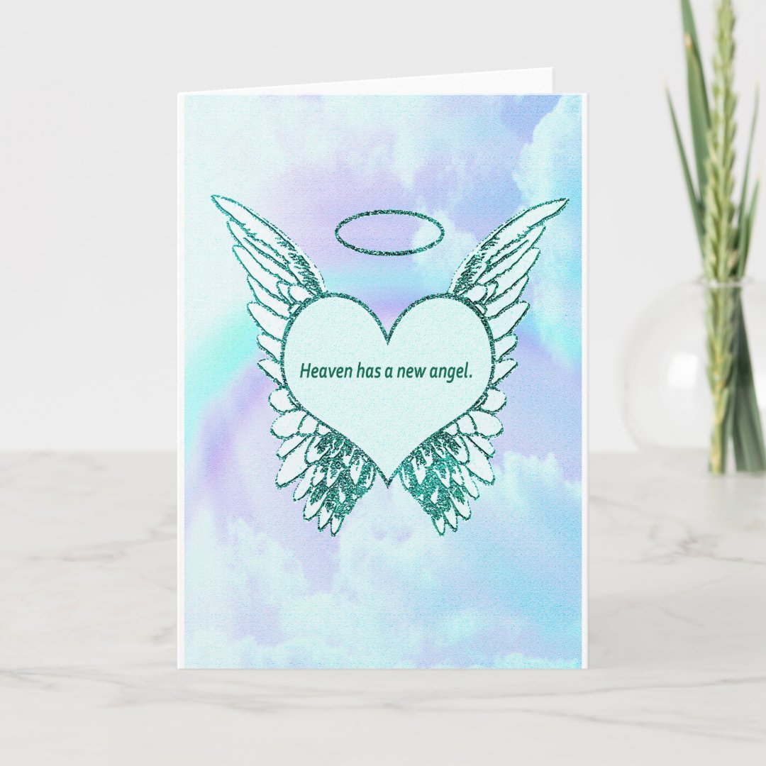 Der Himmel hat einen neuen Engel Karte Zazzle.de