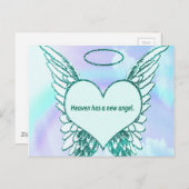 Der Himmel hat einen neuen Engel Postkarte (Vorne/Hinten)