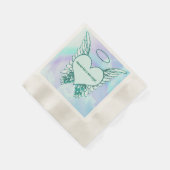 Der Himmel hat einen neuen Engel Serviette (Ecke)