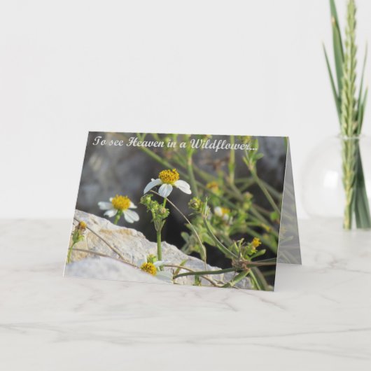 Der Himmel in der Wildblume Karte (Vorderseite)