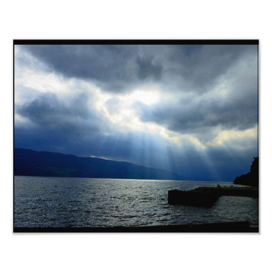 Der Himmel in Loch Ness Fotodruck (Vorne)