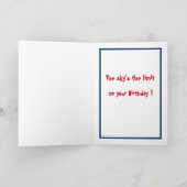 "Der Himmel ist das Limit" Geburtskarte Karte (Innenseite)