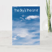 Der Himmel ist das Limit Karte (Vorderseite)