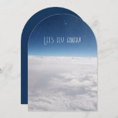 Der Himmel ist das Limit, lassen wir uns wunderbar Einladung (Vorne/Hinten)