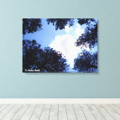 Der Himmel ist das Limit Leinwanddruck (Insitu (Holzboden))