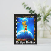 Der Himmel ist das Limit Postkarte (Stehend Vorderseite)