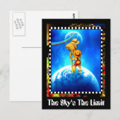 Der Himmel ist das Limit Postkarte (Vorne/Hinten)