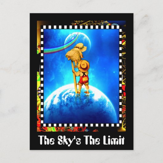 Der Himmel ist das Limit Postkarte (Vorderseite)