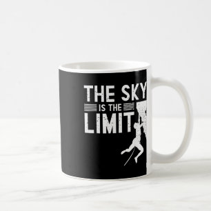 Der Himmel ist die Grenze - Indoor Sportklettern Kaffeetasse