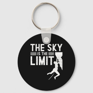 Der Himmel ist die Grenze - Indoor-Sportklettern Schlüsselanhänger