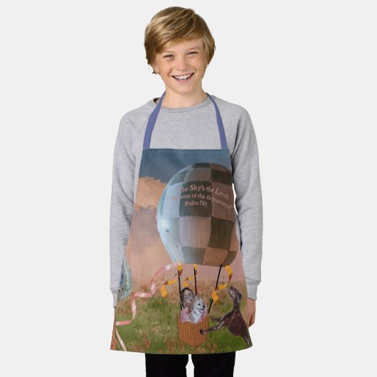 der Himmel ist die Grenze Schürze (Getragen)