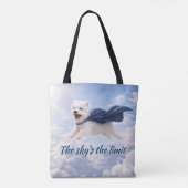 Der Himmel ist die Grenze Tasche (Rückseite)