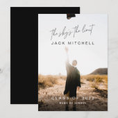 Der Himmel ist die Limit-Klasse des Abschluss-Foto Ankündigung (Vorne/Hinten)