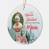 Der Himmel ist ein schöner Ort Keramik Ornament (Links)